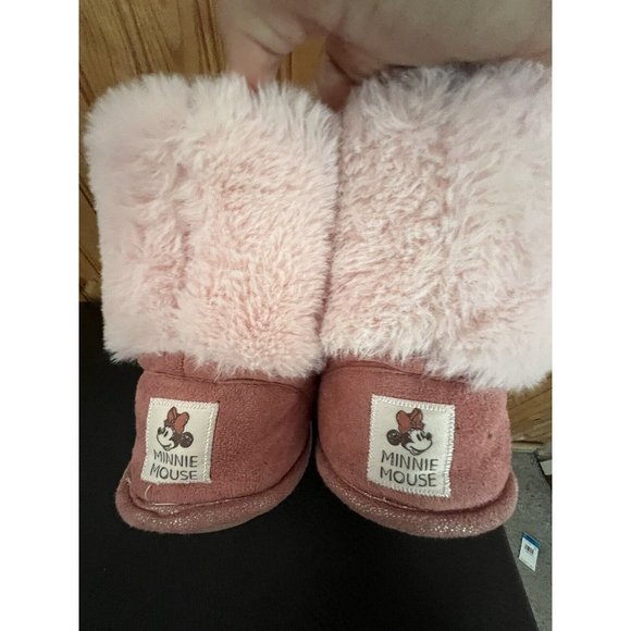 Disney - Minnie Mouse Boot Slippers - Medium Size 7/8 - Picture 5 of 15